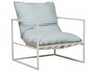 Aruba Frame Occasional Chair - Curacao and White